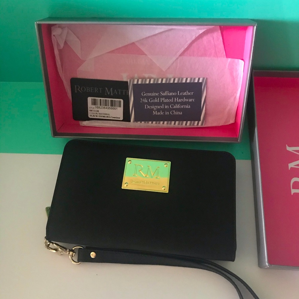 Robert Matthew Aria 24K Gold Leather Wallet